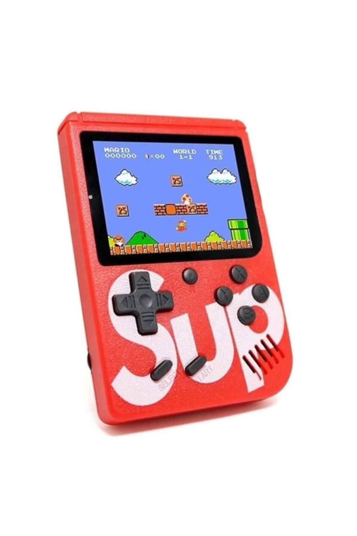 Retro El Konsolu 3 İnç Ekran HD 400 Oyun İçeren Şarj Edilebilir Taşınabilir Oyun Cihazı Kırmızı
