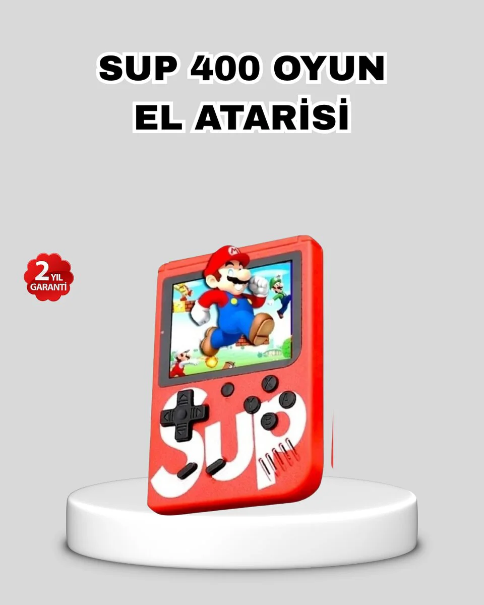 Retro El Konsolu – 500 Oyunlu Atari Tarzı Taşınabilir Oyun Konsolu ve 2 Oyunculu Hediye