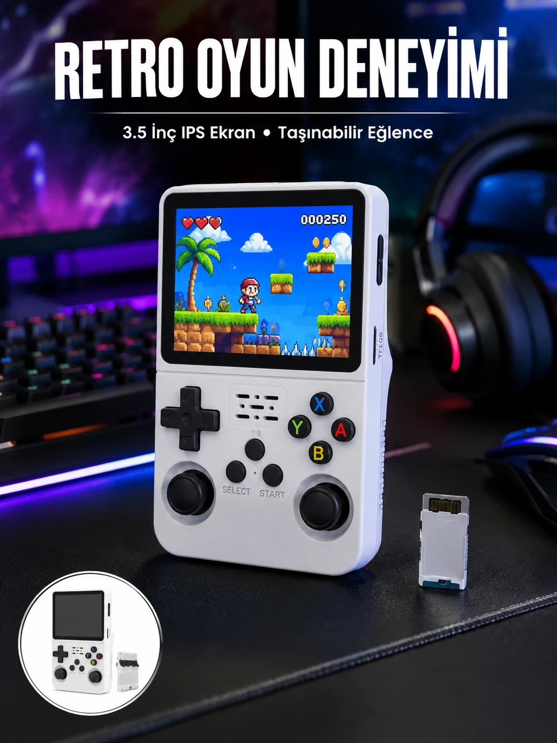 Retro El Konsolu – Gelişmiş Donanım ve Özelleştirilebilir Yazılım Yapısı Yeni Nesil Retro El Konsolu – Gelişmiş Donanım ve Özelleştirilebilir Yazılım Yapısı Yeni Nesil
