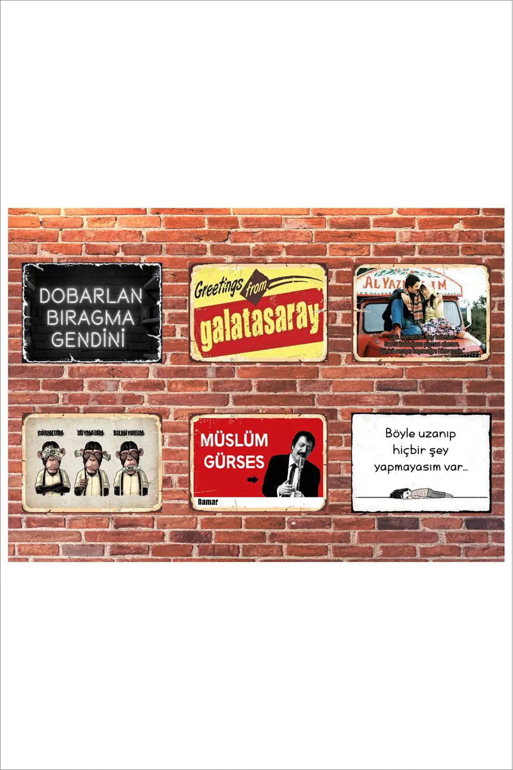 RETRO EN İYİ YAPTIĞIN ŞEYİ YAP SAL GİTSİN ANLAMLI DUVAR YAZILARI 