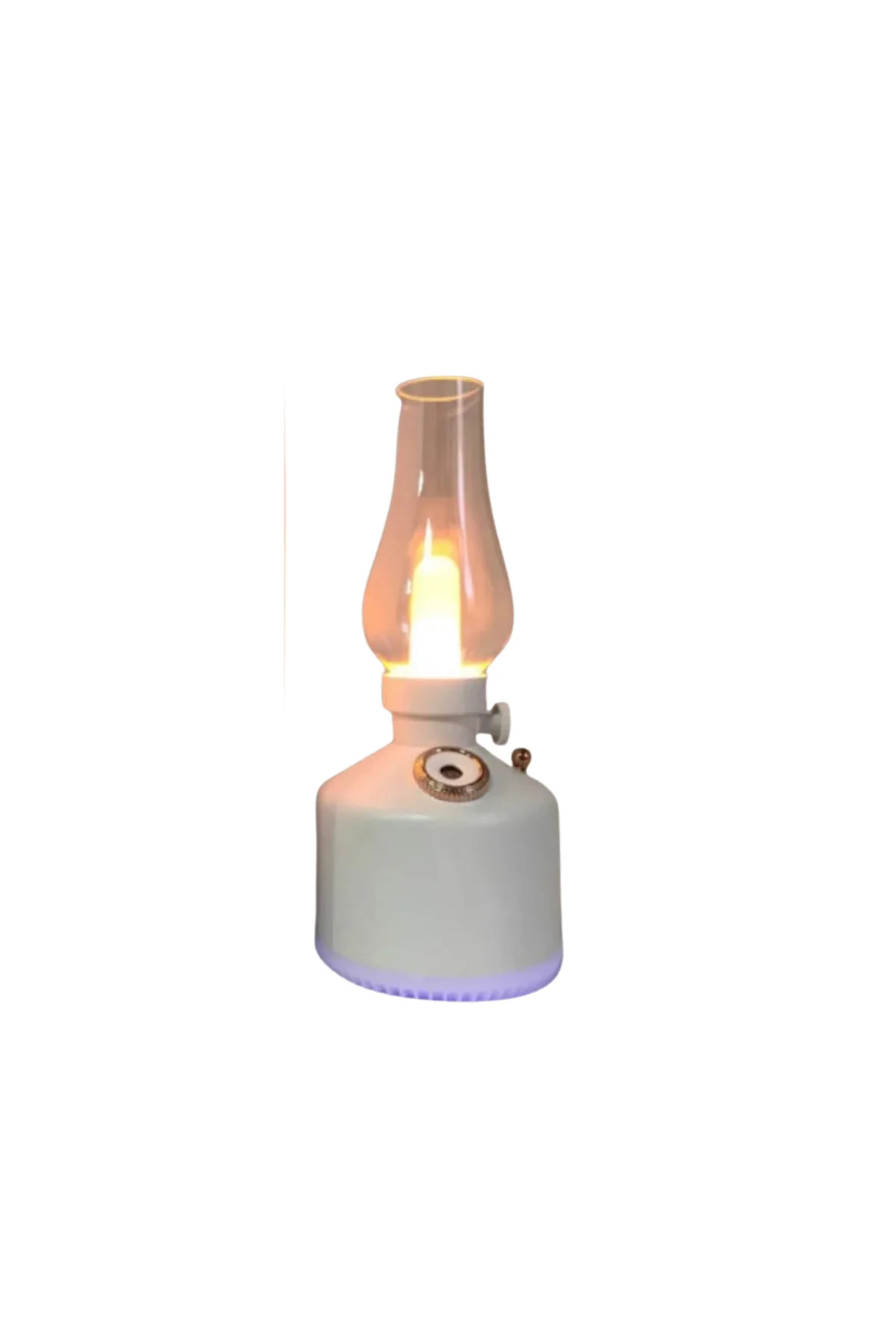 Retro Gaz Lambası Tasarımlı USB Şarjlı Aroma Difüzörü 280 ml Nano Mist Nemlendirici