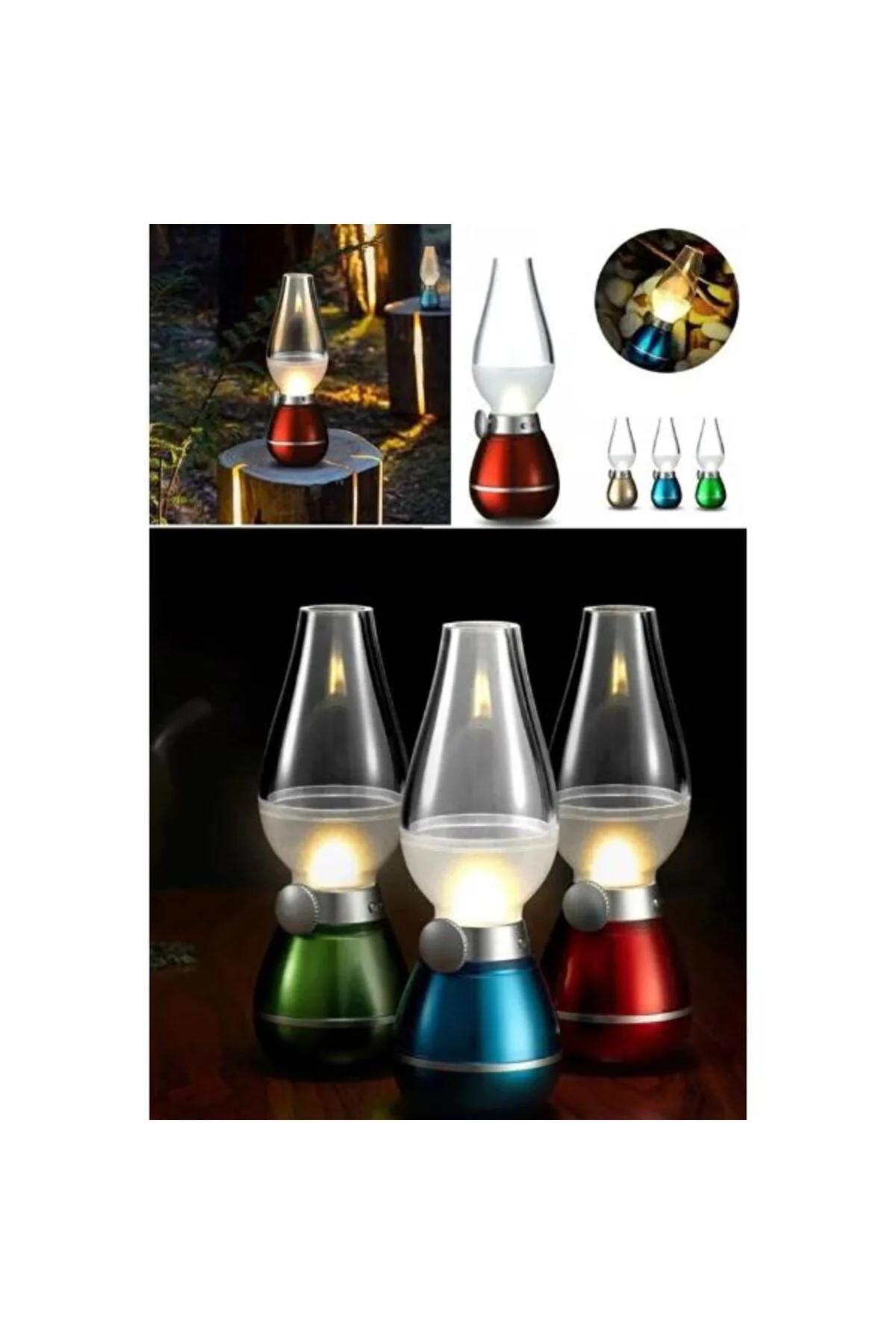 Retro Gaz Lambası Tasarımlı LED Lamba Retro Gaz Lambası Tasarımlı LED Lamba