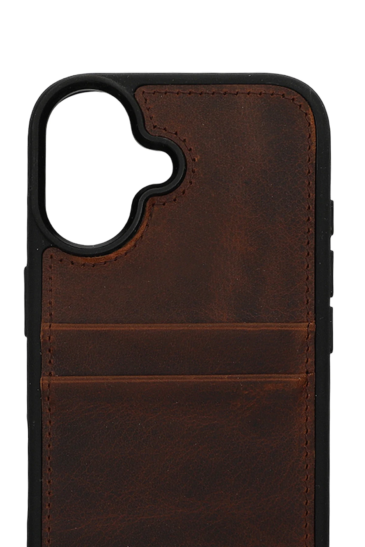 Retro Kartlıklı Premium Deri Kılıf iPhone 17 Antik Kahve Retro Kartlıklı Premium Deri Kılıf iPhone 17 Antik Kahve