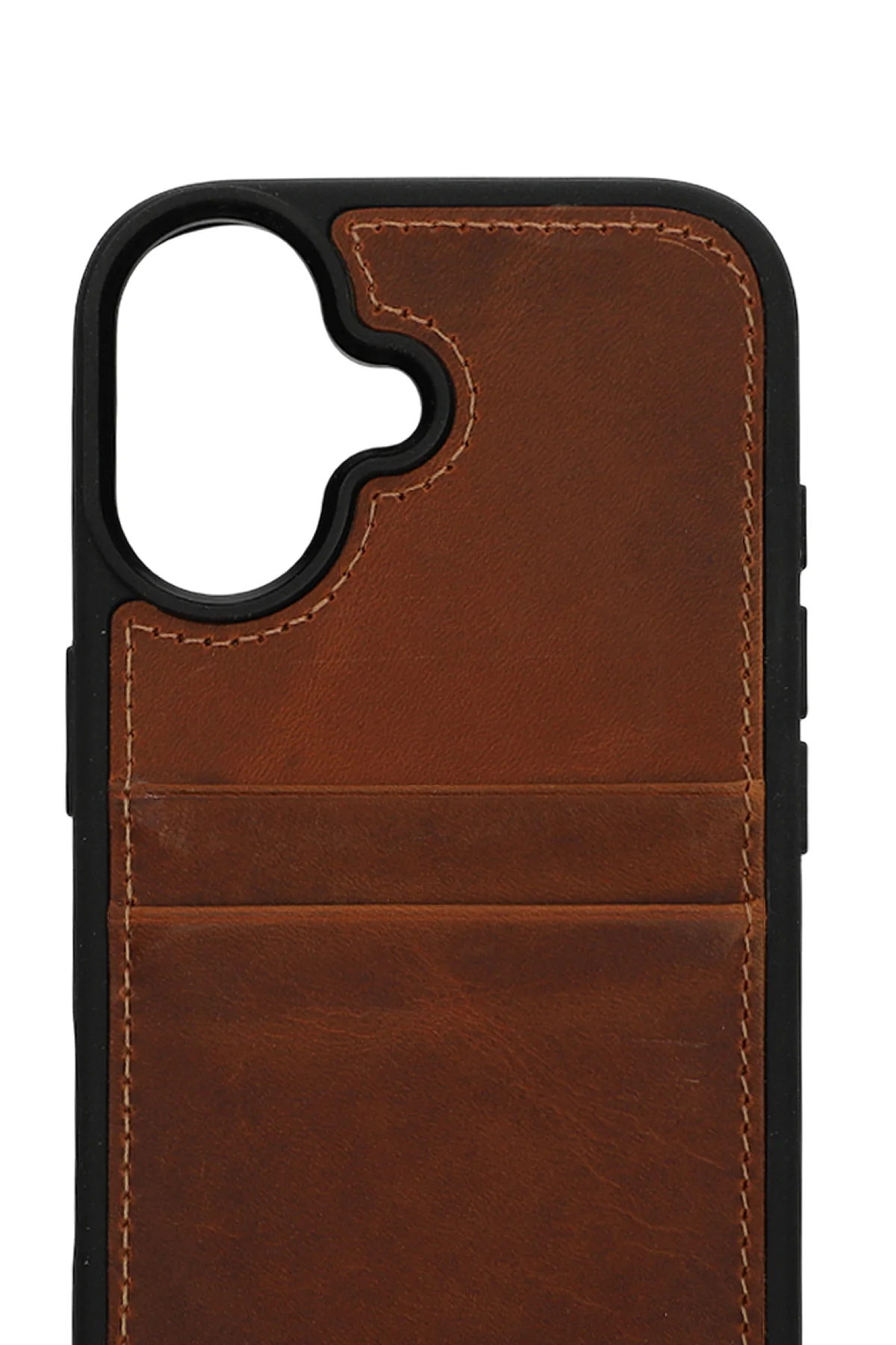 Retro Kartlıklı Premium Deri Kılıf iPhone 17 Eskitme Taba Retro Kartlıklı Premium Deri Kılıf iPhone 17 Eskitme Taba