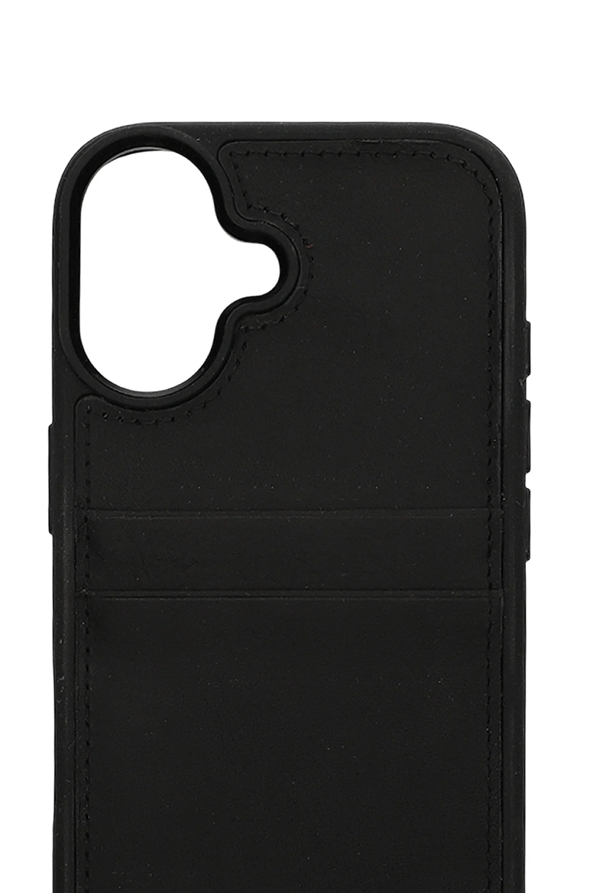Retro Kartlıklı Premium Deri Kılıf iPhone 17 Mat Siyah Retro Kartlıklı Premium Deri Kılıf iPhone 17 Mat Siyah