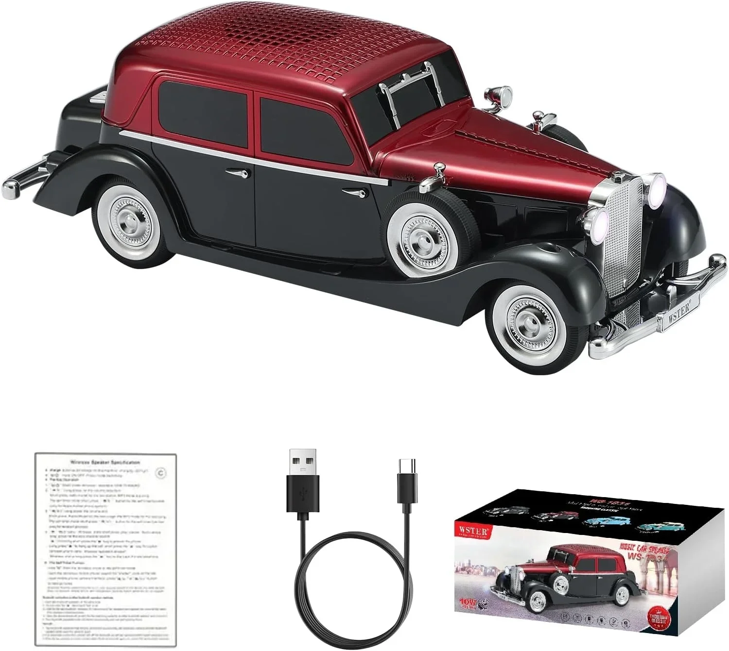 Retro Klasik Araba Bluetooth Hoparlör Kablosuz Hd Ses Fm Radyo Yg-239 Bx40 Fiyatı, Yorumları ve Özellikleri