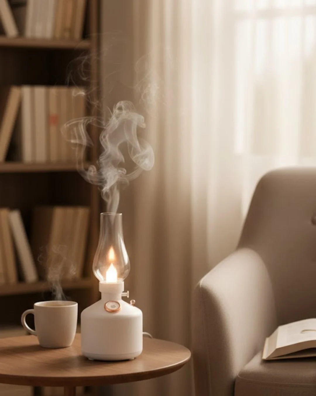 Retro LED Işıklı 1200 mAh Şarjlı Aroma Difüzörü 280 ml Su Kapasiteli Fiyatı, Yorumları ve Özellikleri