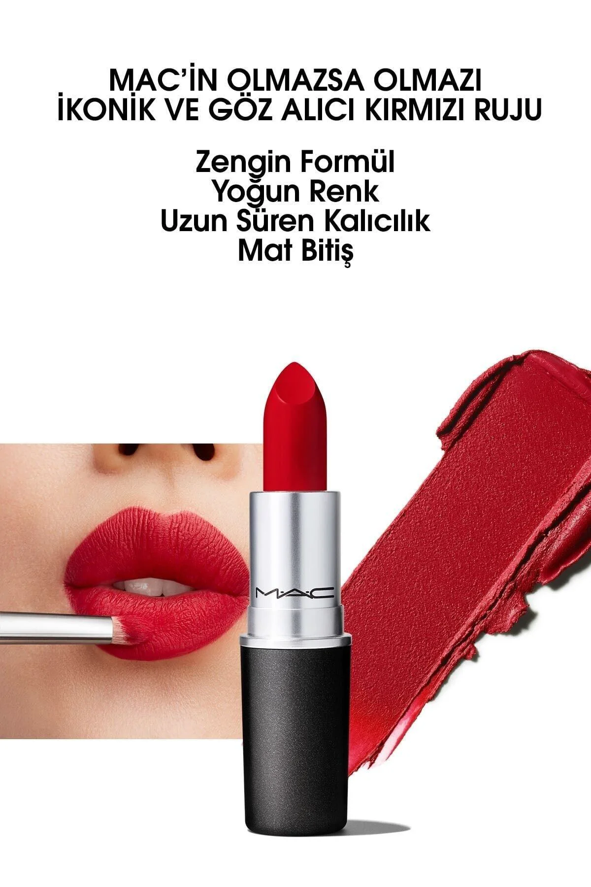 RETRO MATTE LİPSTİCK RUBY WOO LİPSTİCK 3 G DMBA129