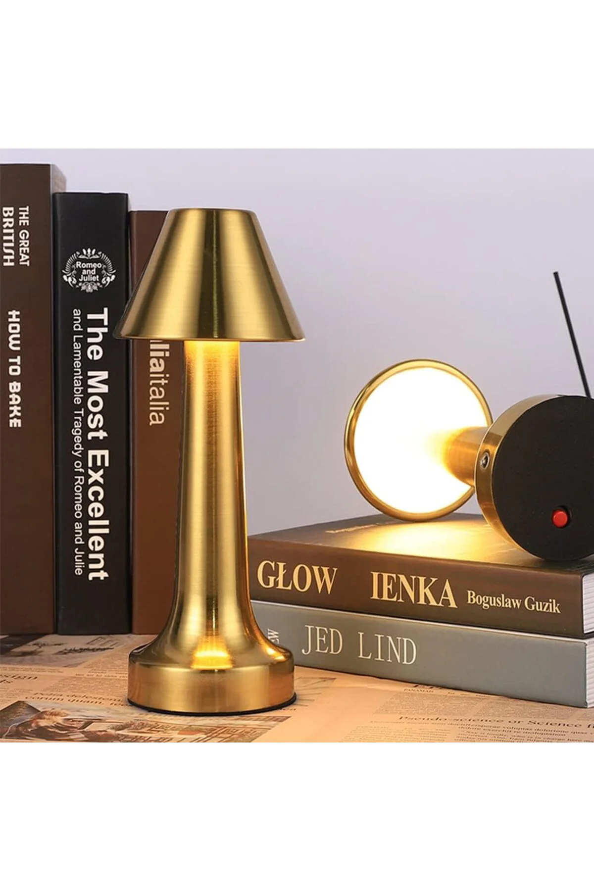 Retro Model Masa Lambası Dimmerli Şarjlı Dekoratif Dokunmatik Gec