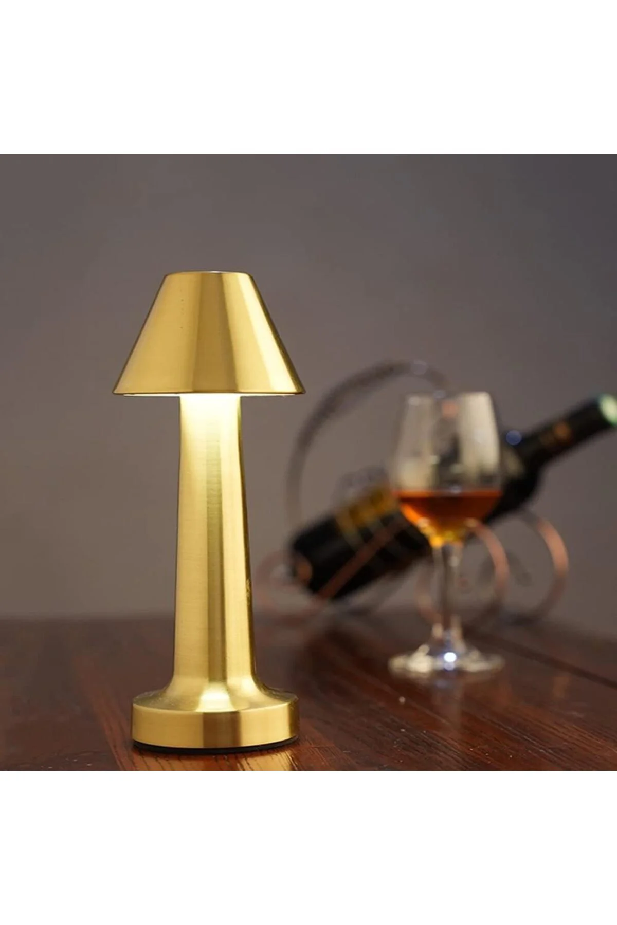 Retro Model Masa Lambası Dimmerli Şarjlı Dekoratif Dokunmatik Gec