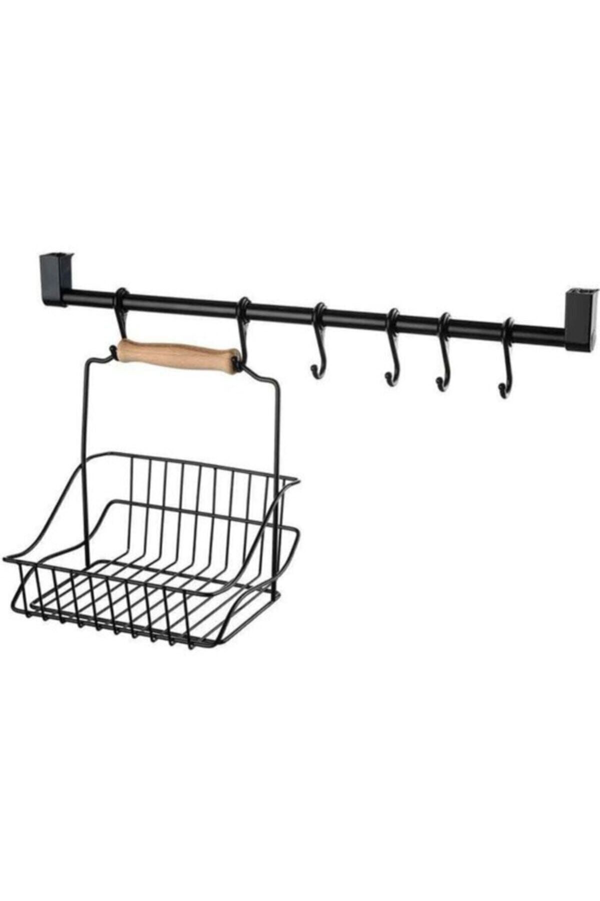 Gürdal Retro Mutfak Askili Set Askili Rayli Sepet Asilabilir Kancali Sep