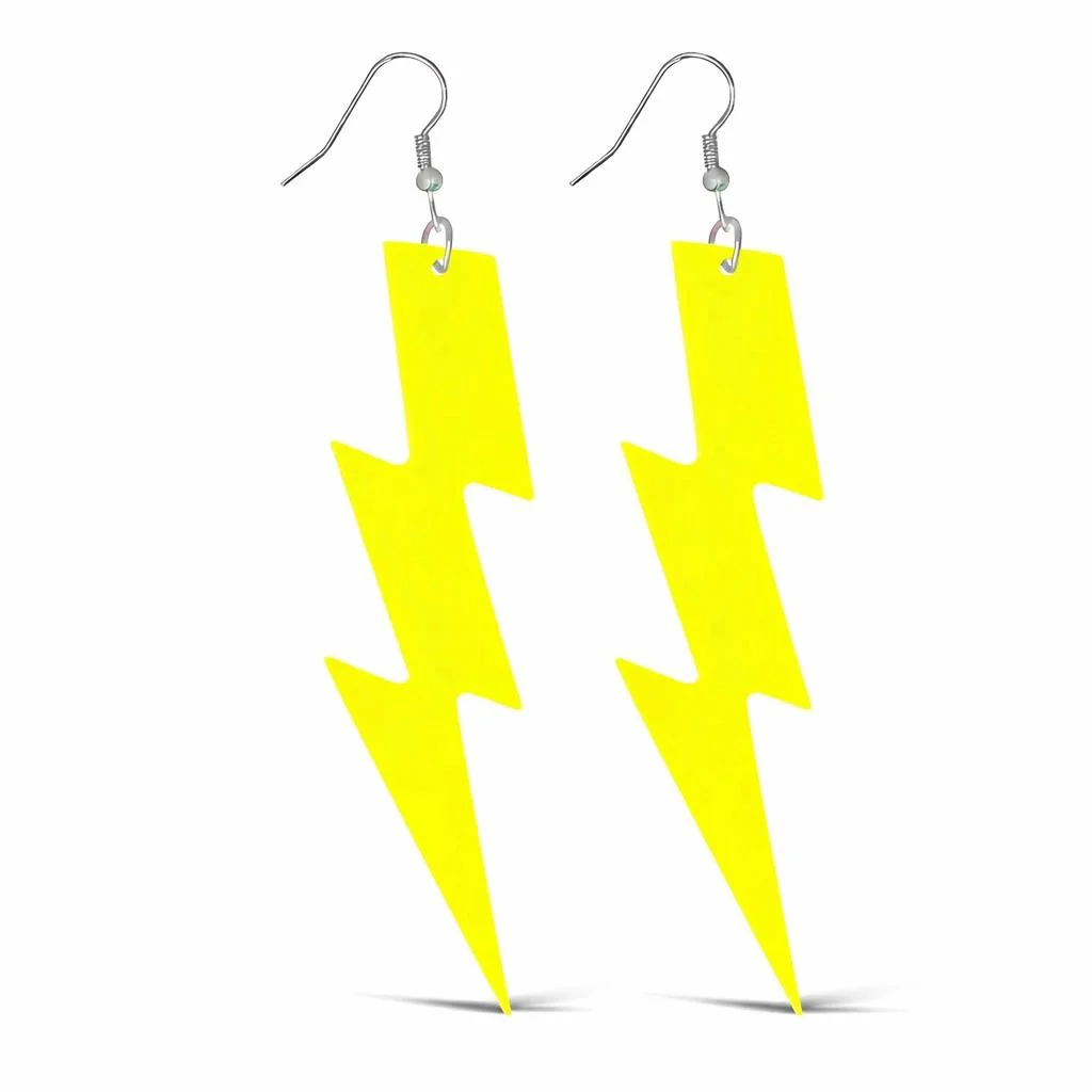 Retro Neon Sarı Şimşek Küpe – 80'ler 90'lar Stil Küpe Fiyatı, Yorumları ve Özellikleri