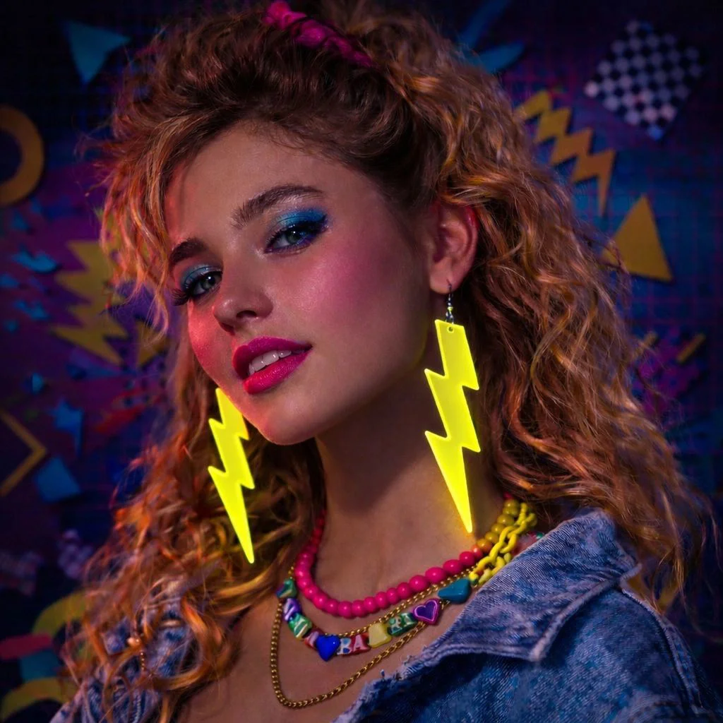 Retro Neon Sarı Şimşek Küpe – 80'ler 90'lar Stil Küpe Fiyatı, Yorumları ve Özellikleri
