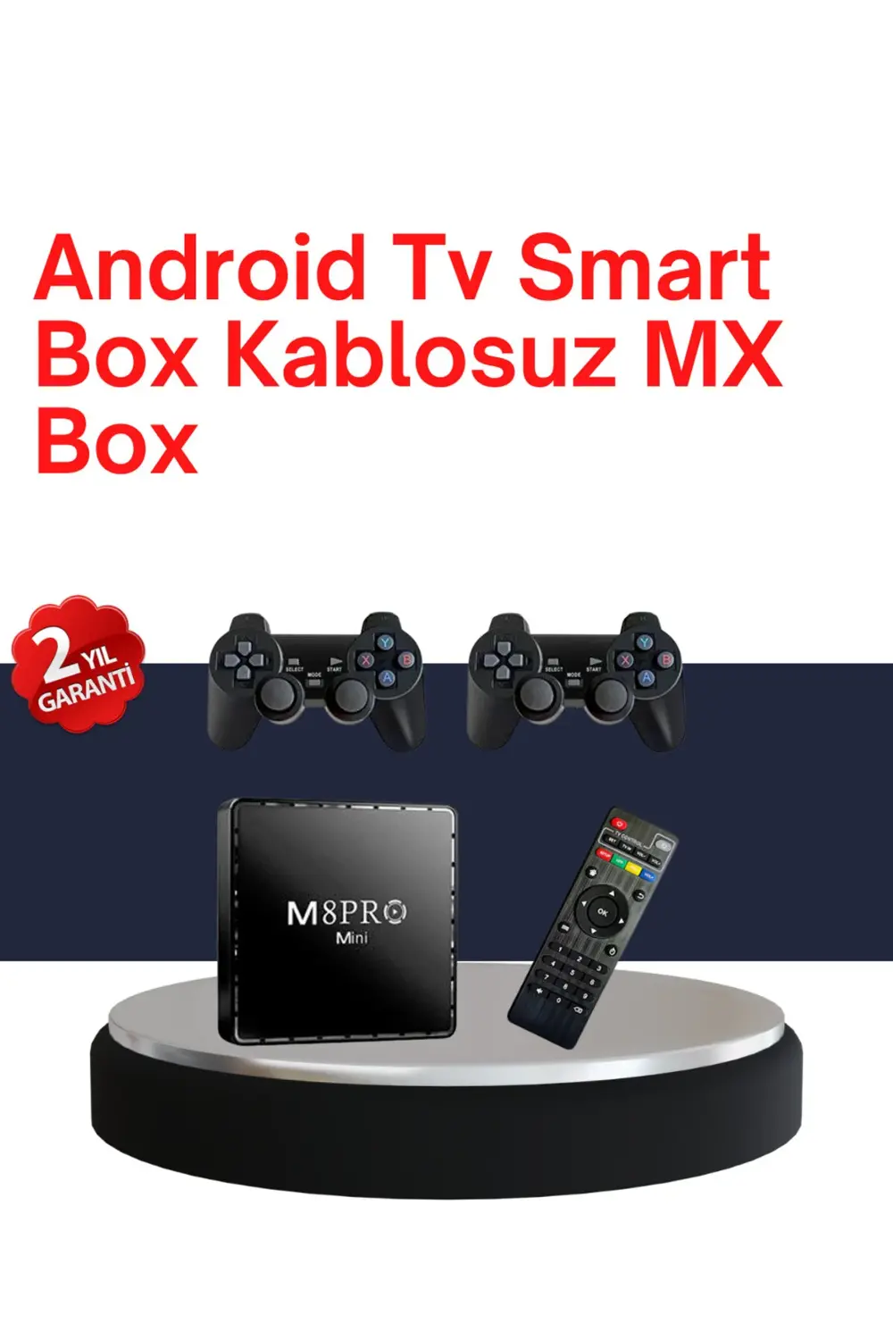 Retro Oyun Konsollu Akıllı Android TV Kutusu