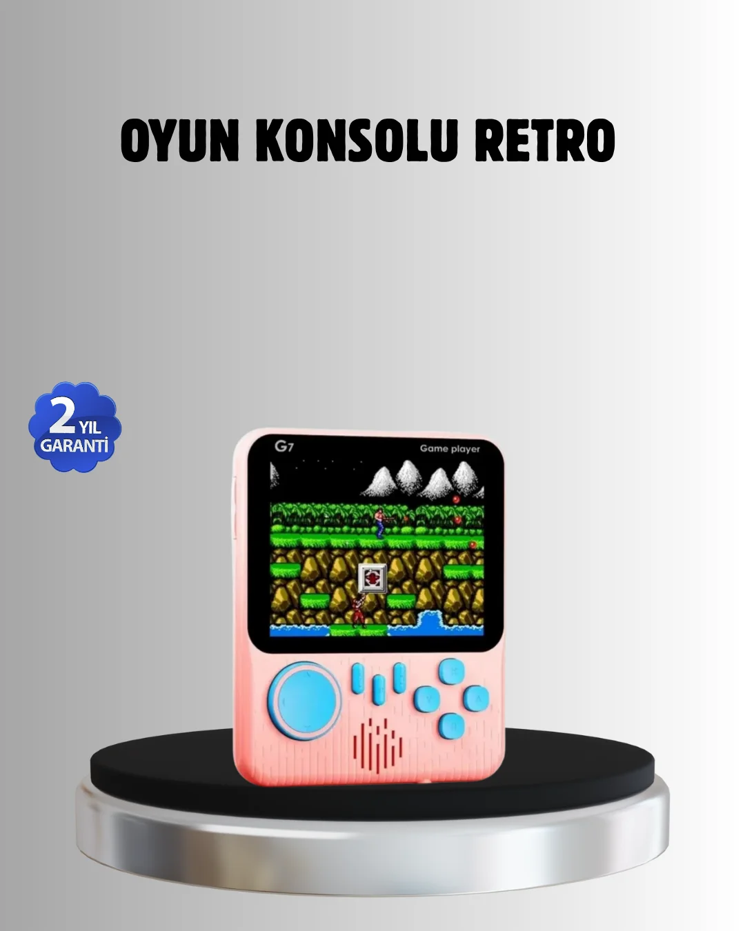 Retro Oyun Konsolu – 3.5 İnç Ekran, 666 Klasik Oyun, TV Bağlantıl