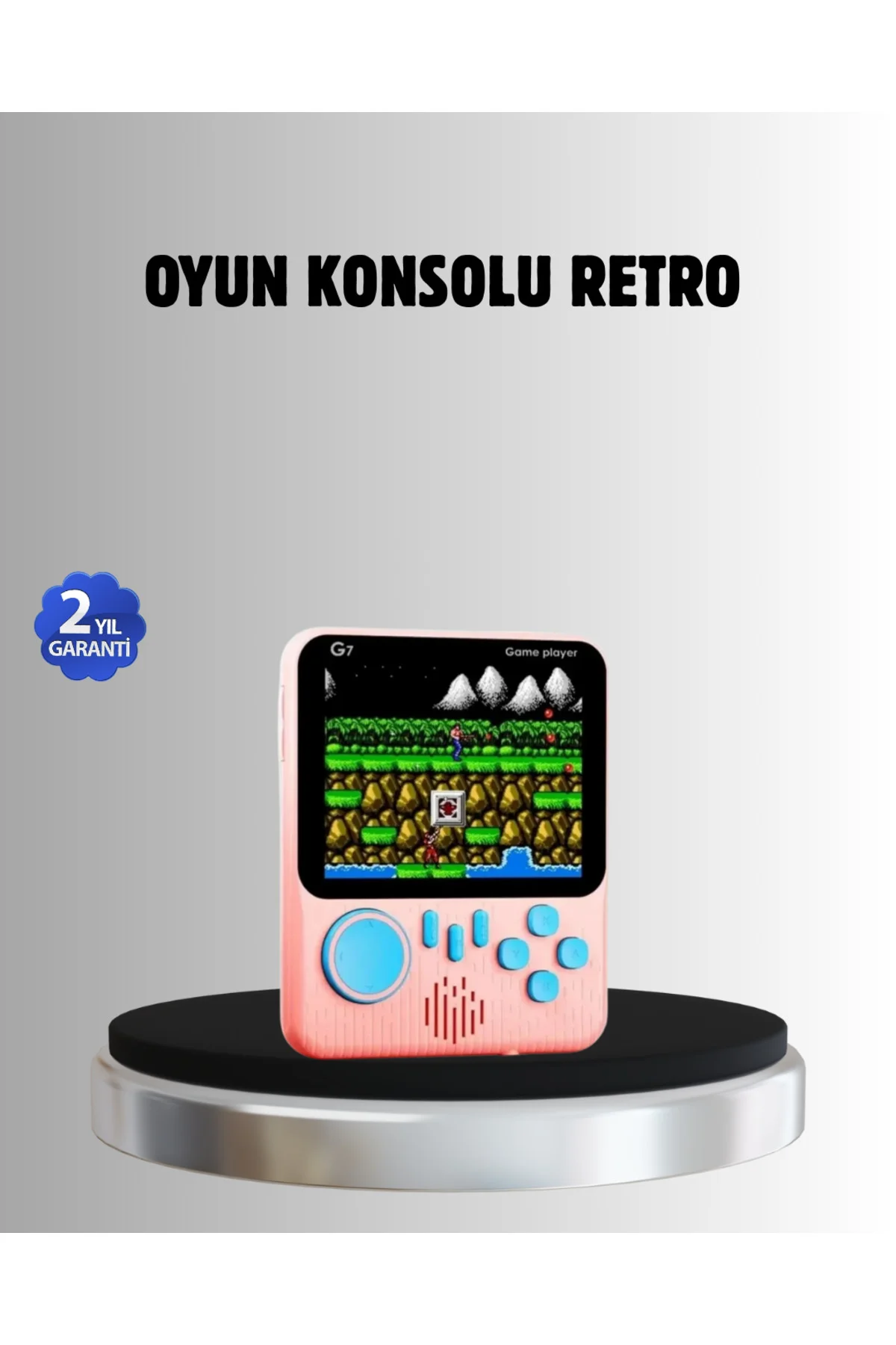 Retro Oyun Konsolu – 3.5 İnç Ekran 666 Klasik Oyun TV Bağlantılı 
