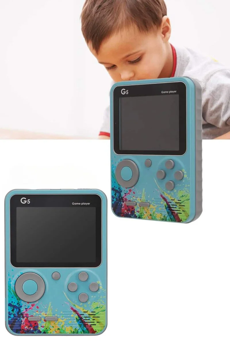 Retro Oyun Konsolu - 500 Oyunlu Taşınabilir Çift Joystick ve 3.0" LCD Ekran