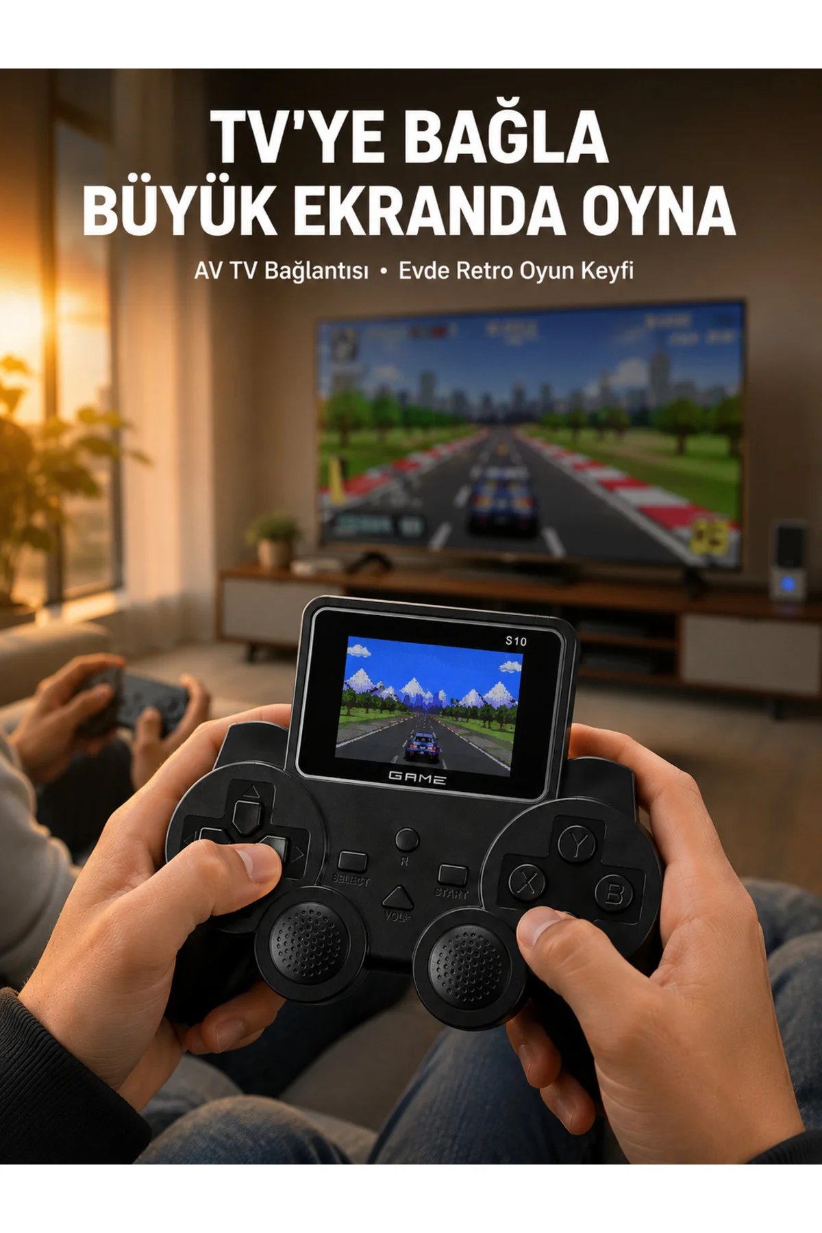 Retro Oyun Konsolu 520 Klasik Oyunlu Şarj Edilebilir El Konsolu - Retro Oyun Konsolu 520 Klasik Oyunlu Şarj Edilebilir El Konsolu -