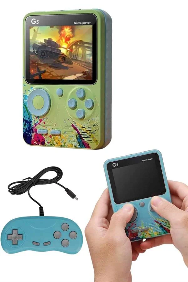 Retro Oyun Konsolu: Televizyona Bağlanabilen Taşınabilir Çift Joystickli Klasik Eğlence