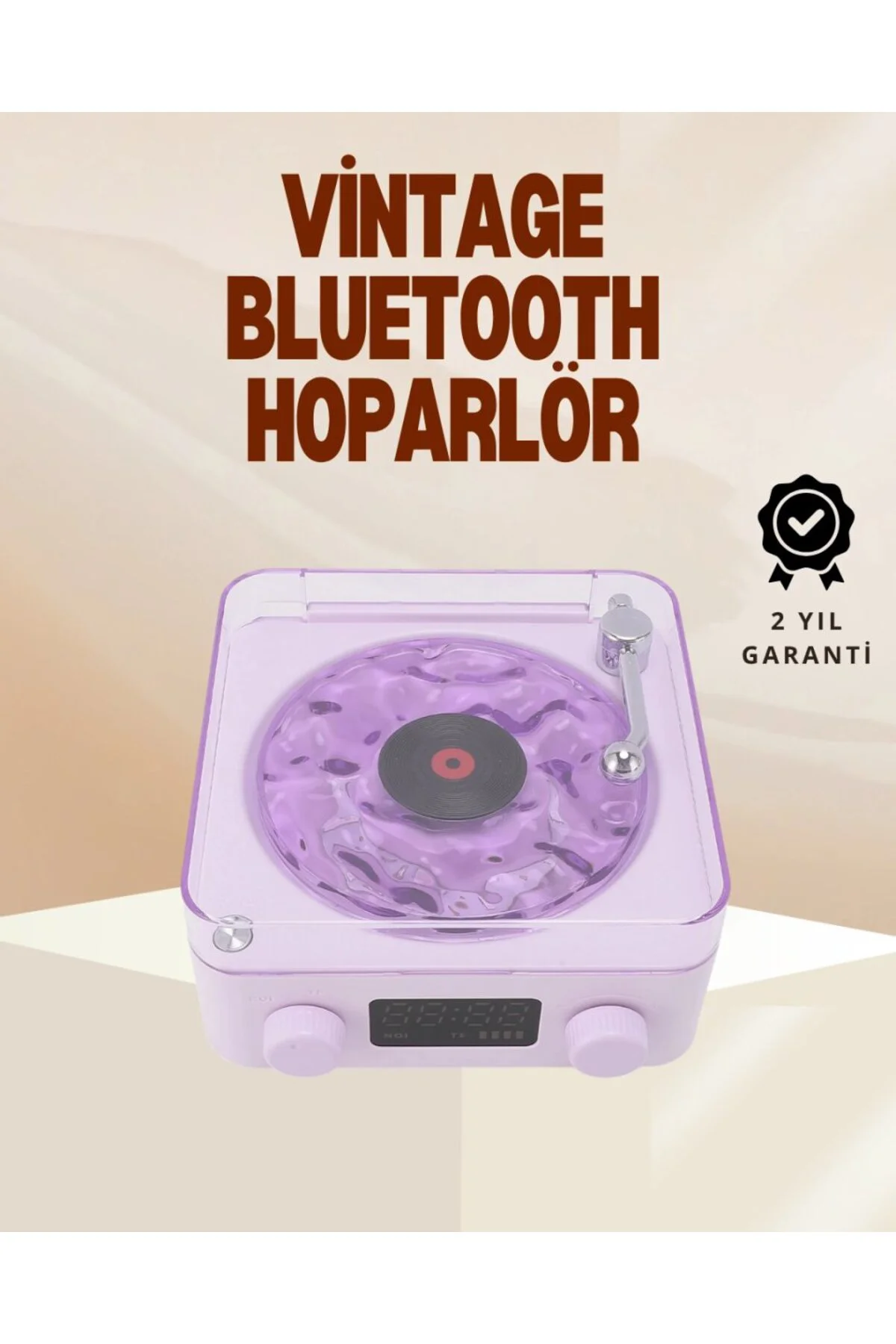 Retro Pikap Hoparlör – Şarjlı Kablosuz Projektör Ve Gece Lambası