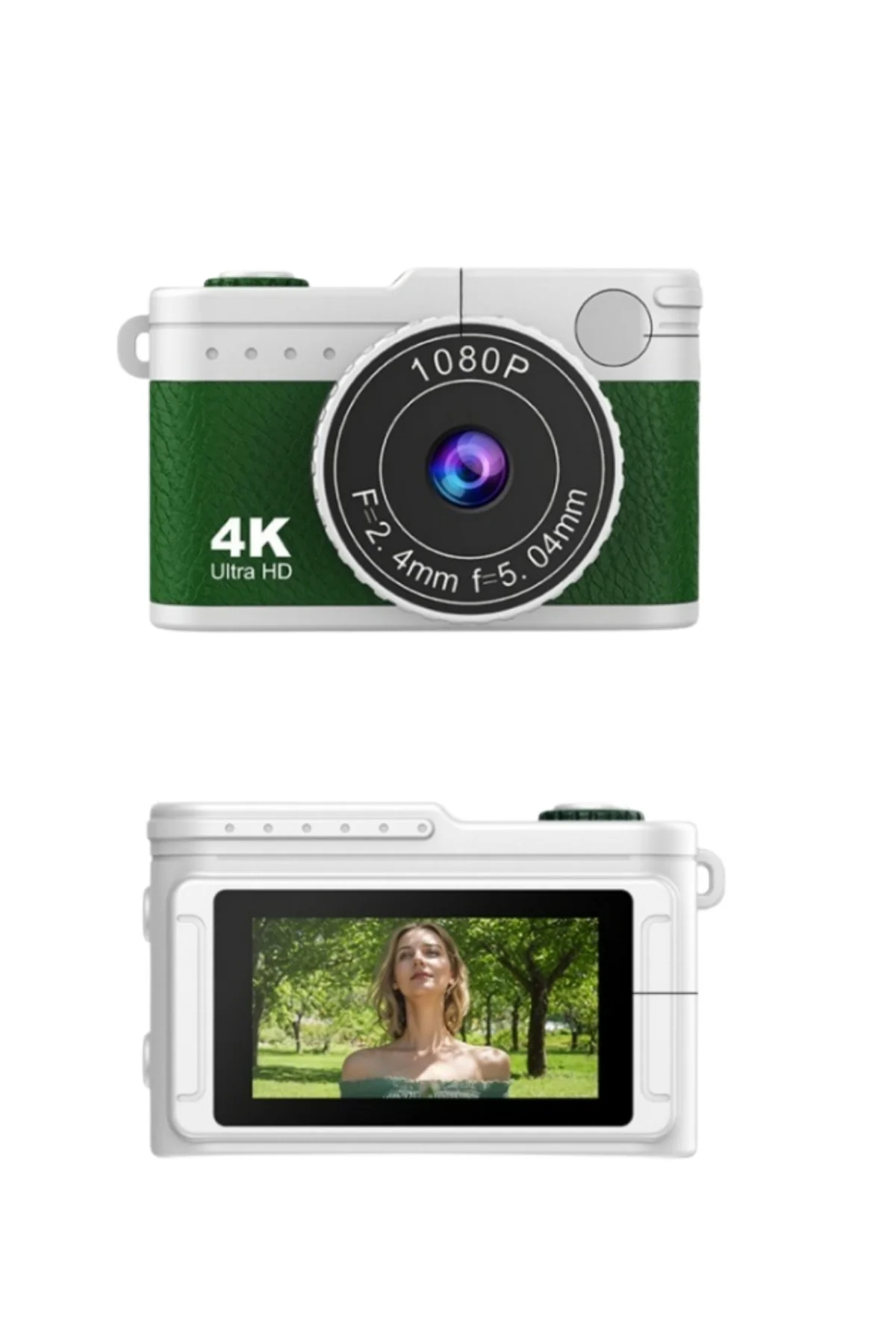 Retro Tasarımlı 1080P HD Mini Dijital Kamera IPS Ekranlı Taşınabilir Kamera