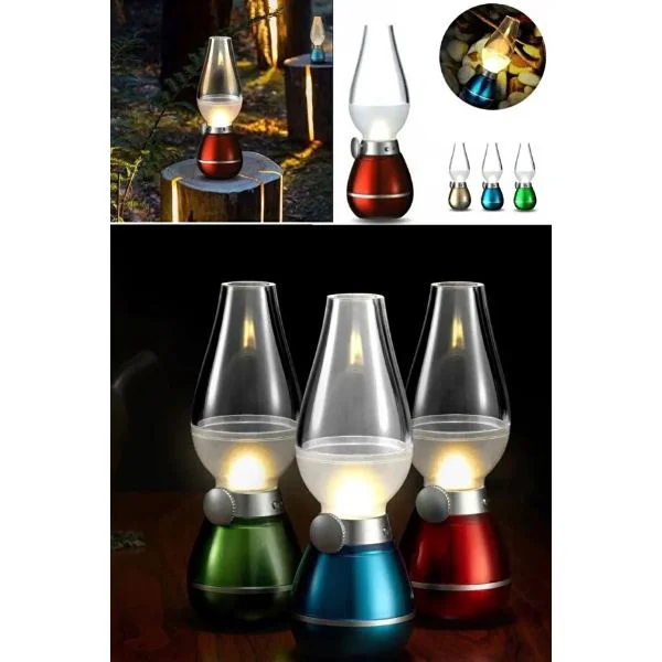 Retro Tasarımlı LED Gaz Lambası Şeklinde Dekoratif Lamba