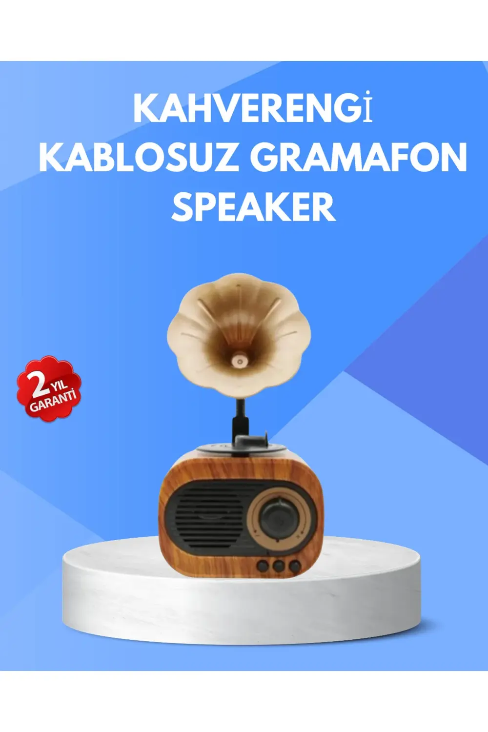 Retro Tasarımlı Mini Bluetooth Hoparlör ve FM Radyo Çoklu Medya