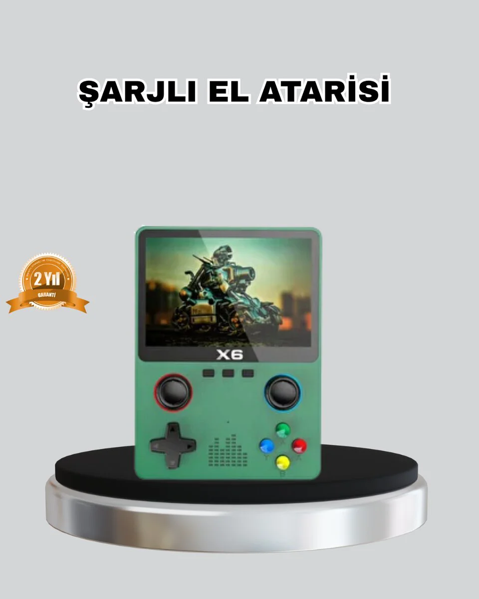 Retro Taşınabilir Konsol 3.5 IPS Ekran Ergonomik Çift LR Kontroll
