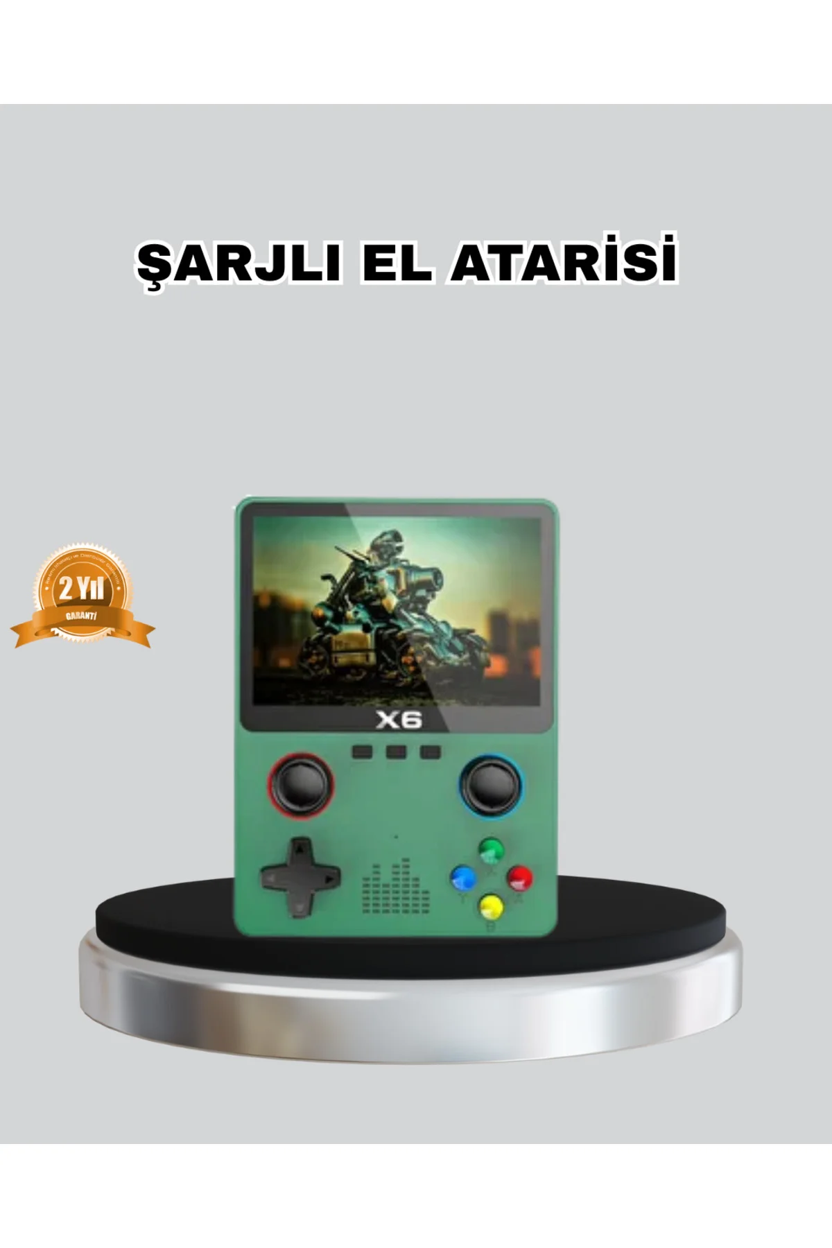 Retro Taşınabilir Konsol 3.5 IPS Ekran Ergonomik Çift LR Kontroll