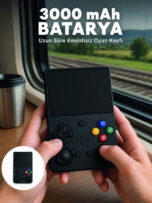 Retro Taşınabilir Oyun Konsolu 3.5 İnç IPS Ekran 26 Emülatör Dest