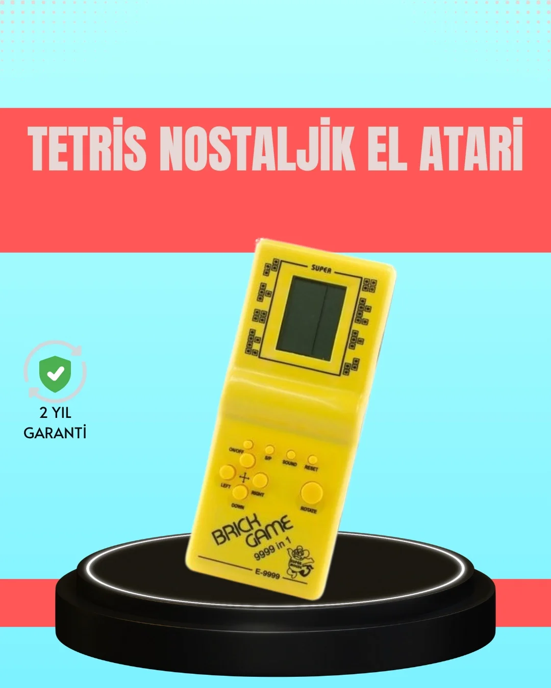 Retro Tetris El Aterisi – Pil ile Çalışan Taşınabilir Mini Oyun Konsolu Fiyatı, Yorumları ve Özellikleri