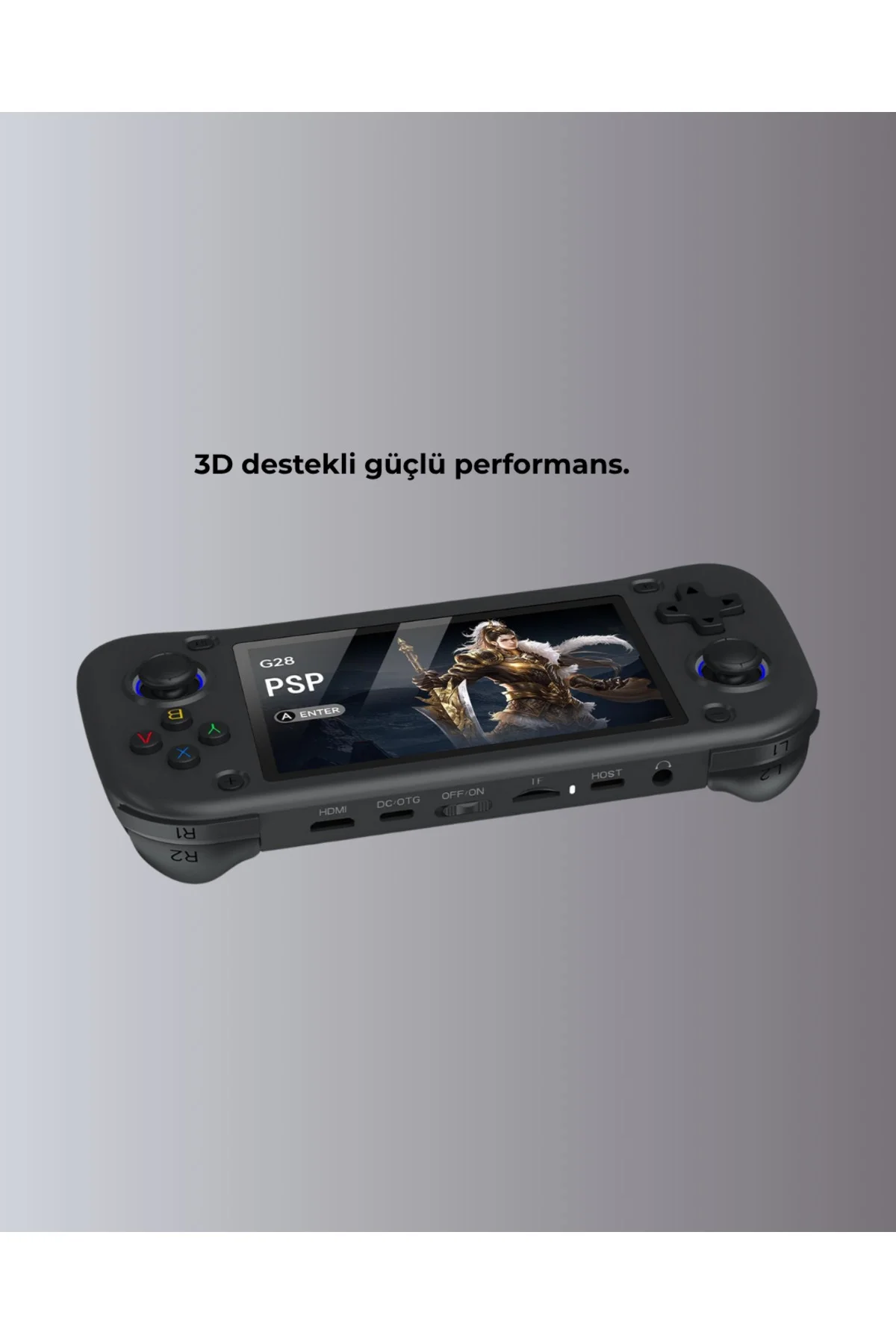 Retro ve Modern Oyun Destekli Taşınabilir Konsol 64GB Kart Dahil 