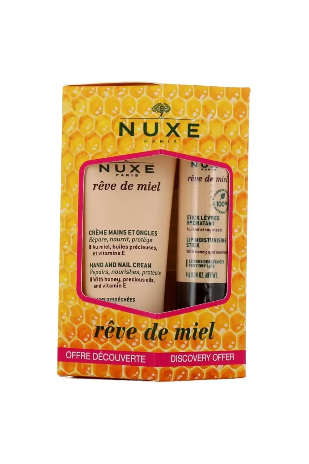 Reve De Miel Hand And Nail Cream 30ml - Lip Stick Dudak Bakımı 4g
