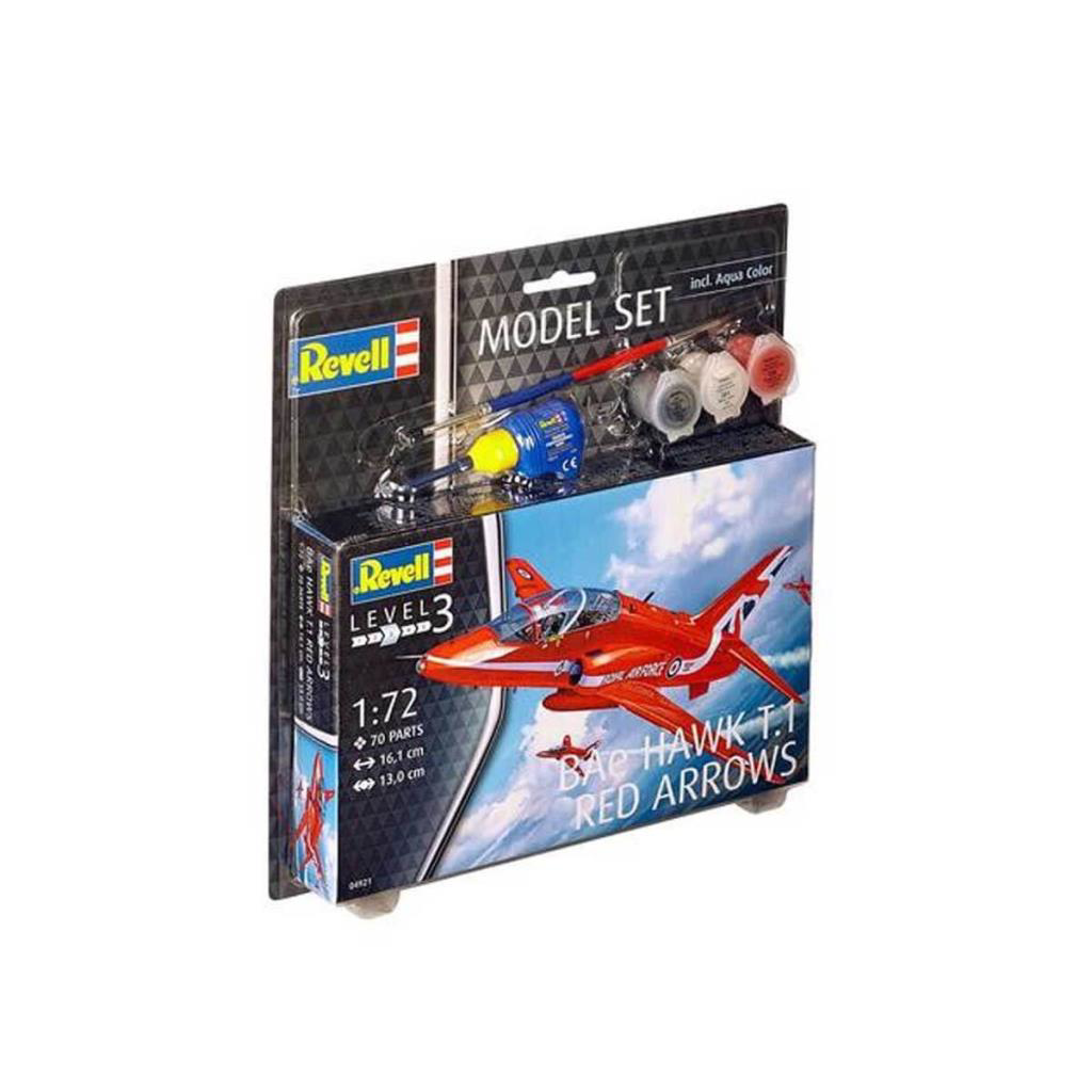 Revell 1:72 BAe Hawk T.1 Red Arrows Model Seti 64921 Revell 1:72 BAe Hawk T.1 Red Arrows Model Seti 64921