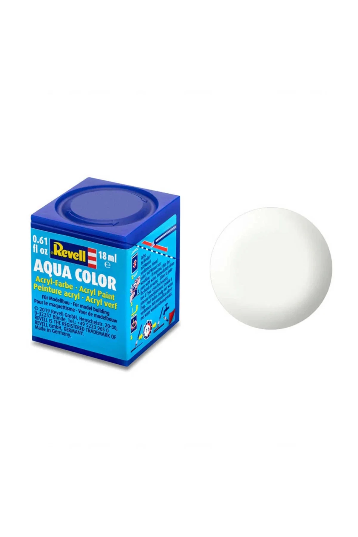 Revell 301 - Aqua Color White - Acrylic Boya- 18 ml