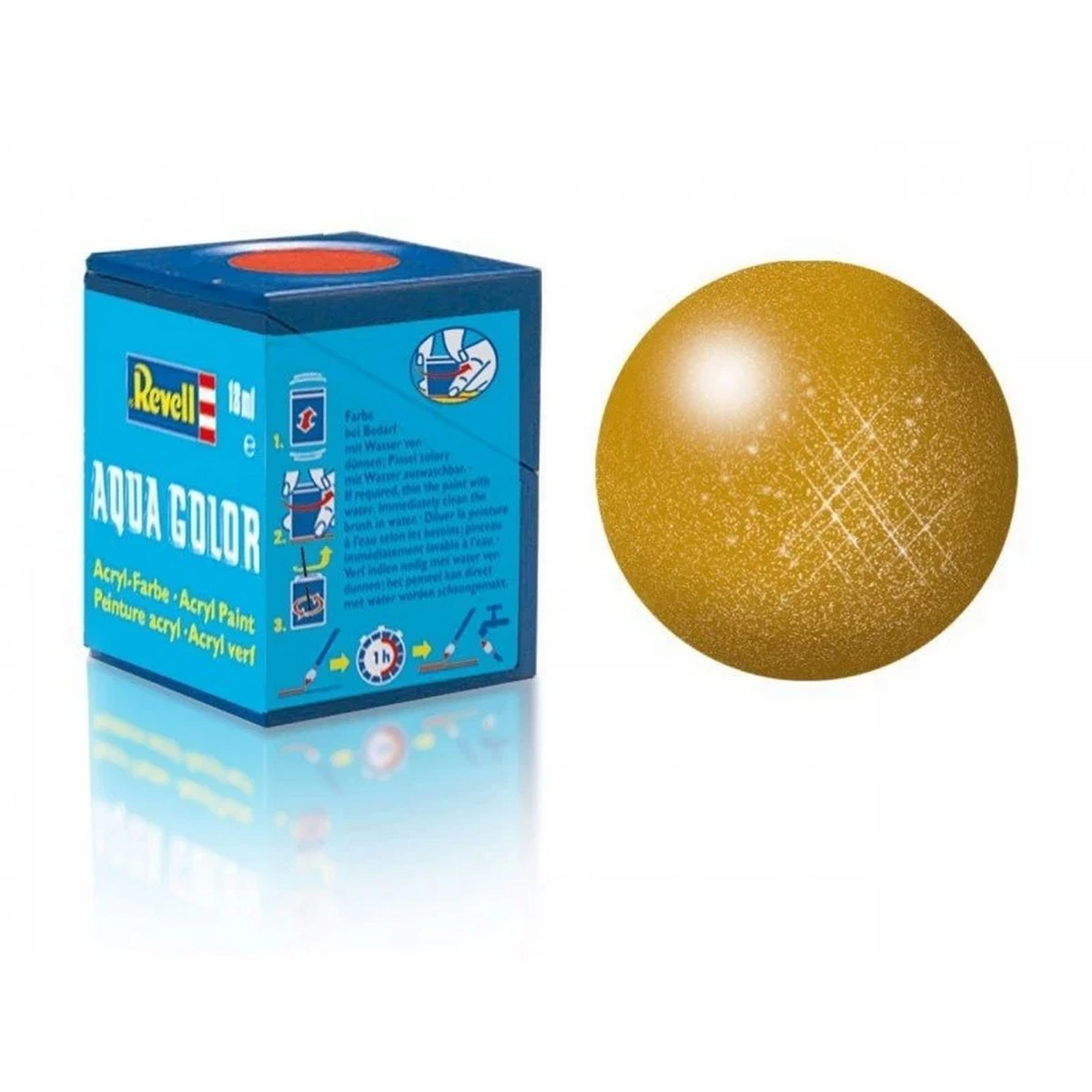 Revell 92 - Aqua Color Brass - Metallic Boya - 18 ml Revell 92 - Aqua Color Brass - Metallic Boya - 18 ml
