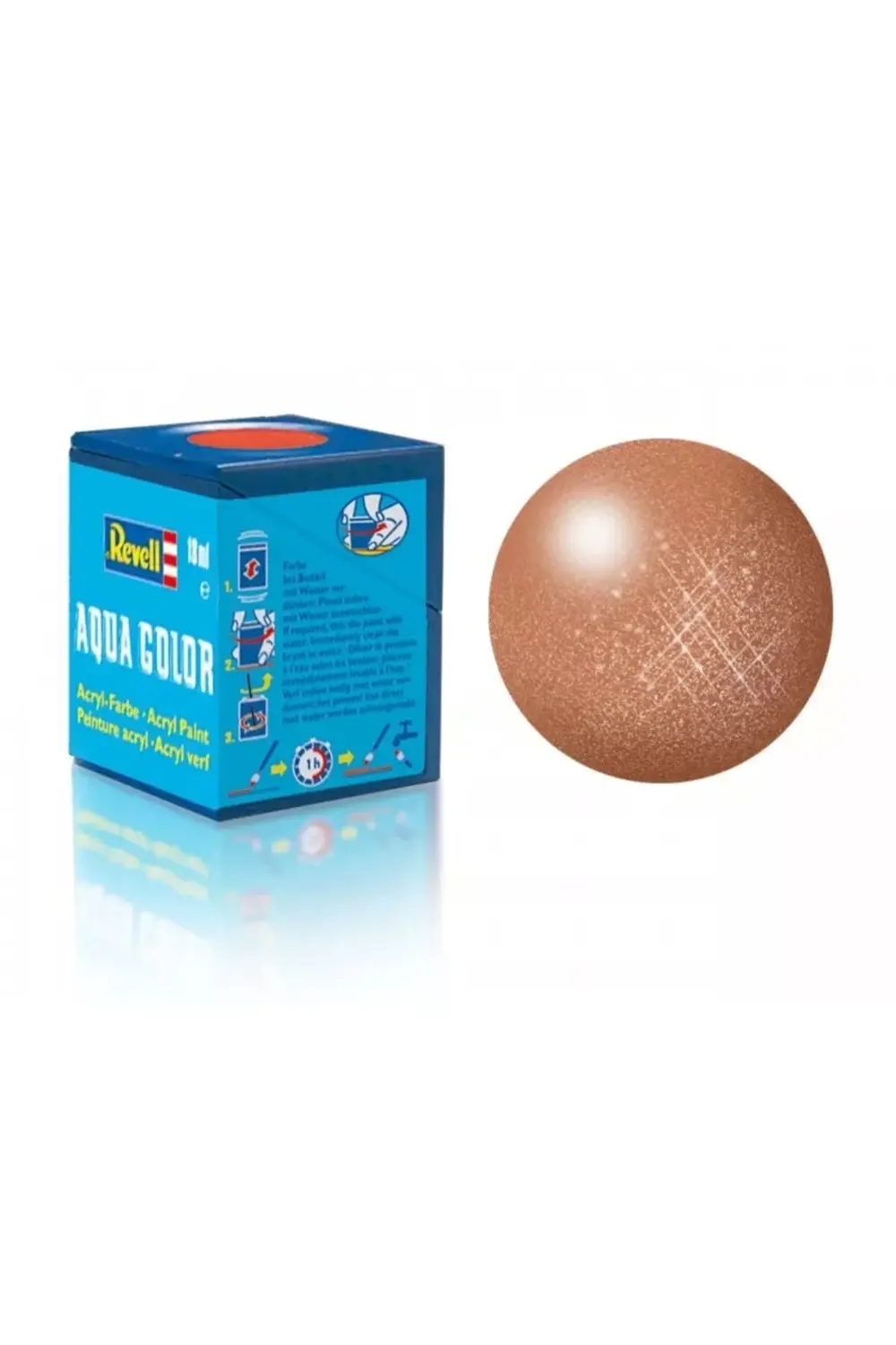 Revell 93 - Aqua Color Copper - Metallic Boya- 18 Ml