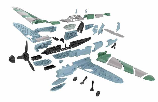 Revell  Model Set 63653 Messerschmitt Bf109g-6