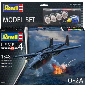 REVELL MODEL SET 63819 O-2A SKYMASTER