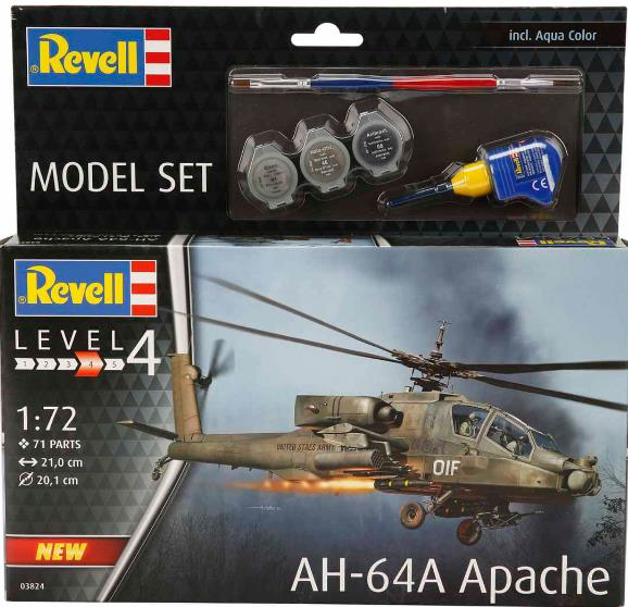 Revell  Model Set 63824 Ah-64A Apache