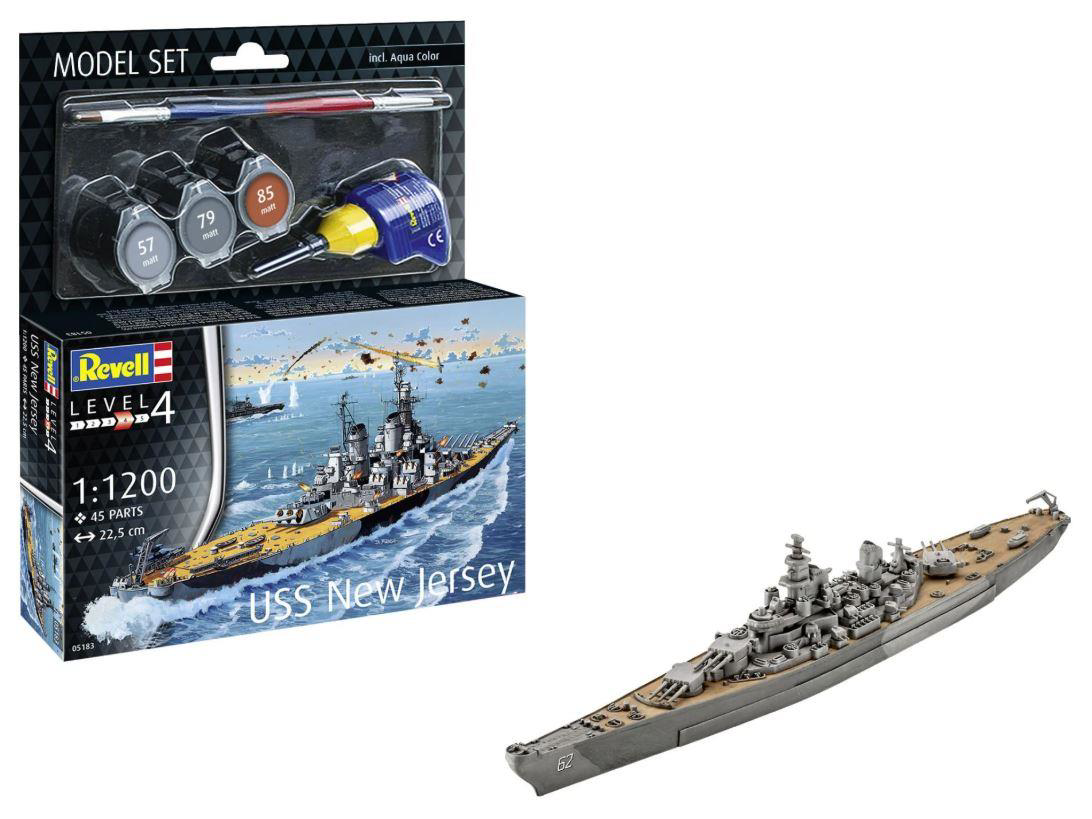 Revell  Model Set 65183 Battleship Uss New Jersey