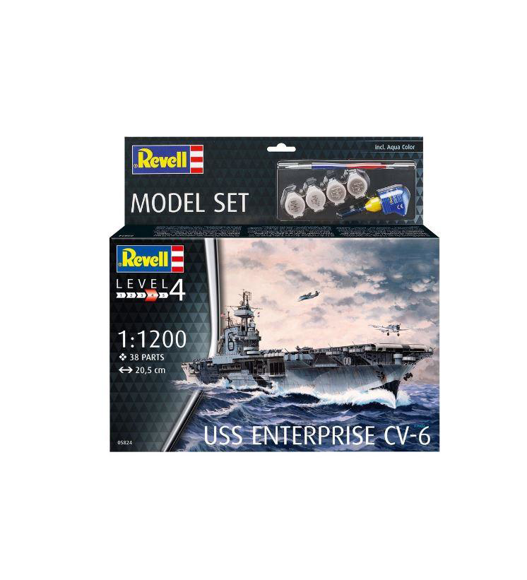Revell  Model Set 65824 Uss Enterproce Cv-6