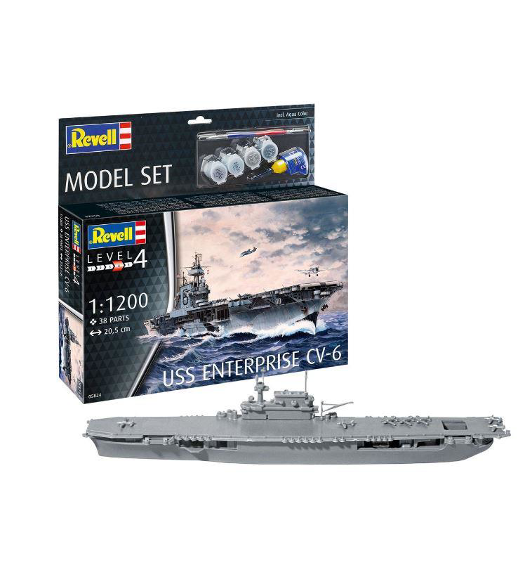 Revell  Model Set 65824 Uss Enterproce Cv-6