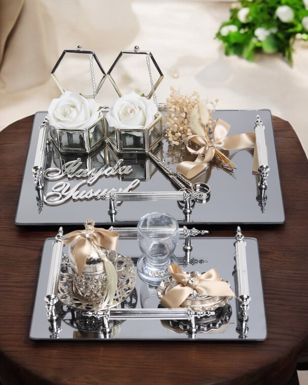 Cyzhome Reverence Gümüş Söz Tepsisi Ve Damat Tepsisi Cyzhome Reverence Gümüş Söz Tepsisi Ve Damat Tepsisi