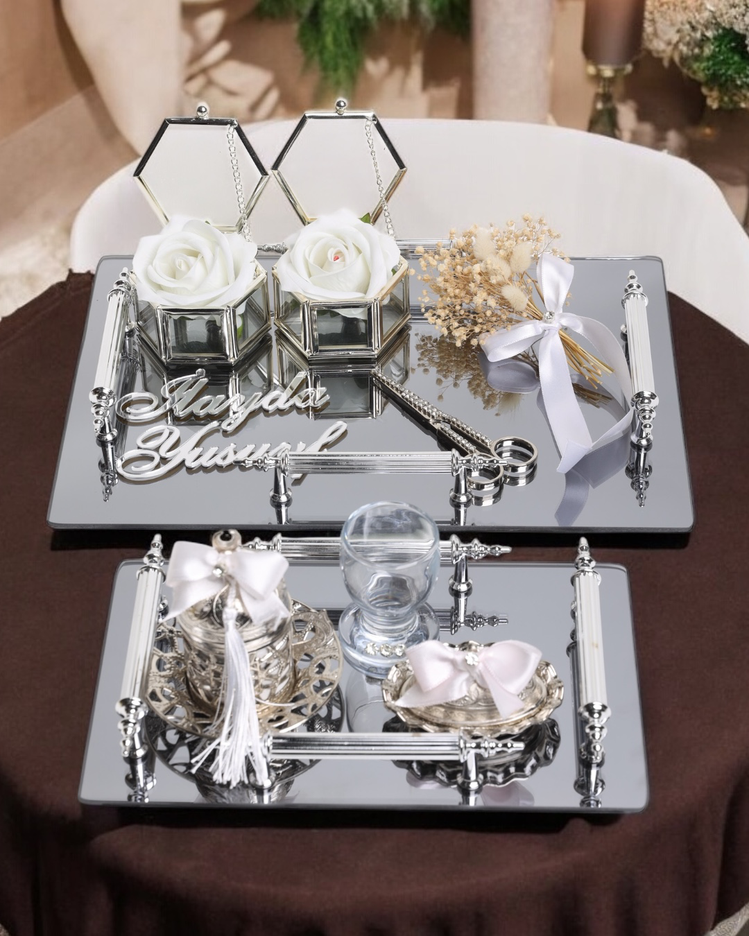 Cyzhome Reverence Gümüş Söz Tepsisi Ve Damat Tepsisi Cyzhome Reverence Gümüş Söz Tepsisi Ve Damat Tepsisi