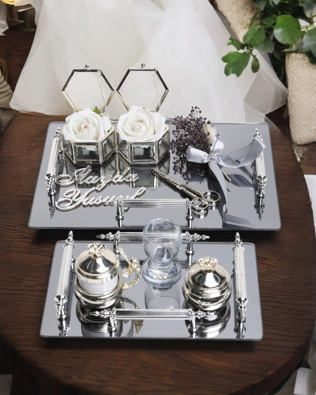 Cyzhome Reverence Gümüş Söz Tepsisi Ve Damat Tepsisi Cyzhome Reverence Gümüş Söz Tepsisi Ve Damat Tepsisi
