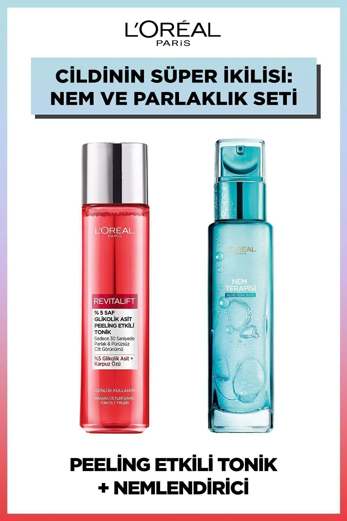 Revitalift %5 Saf Glikolik Asit Peeling Etkili Tonik & Nem Terapisi Normalden Karmaya Ciltler