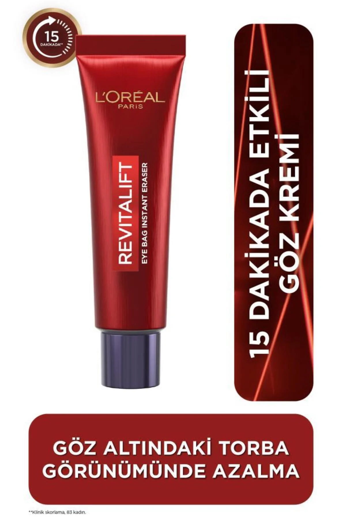 Revitalift Lazer Eyebag Göz Altı Torbalarına Karşı Göz Kremi + Yaşlanma Karşıtı Gündüz Kremi