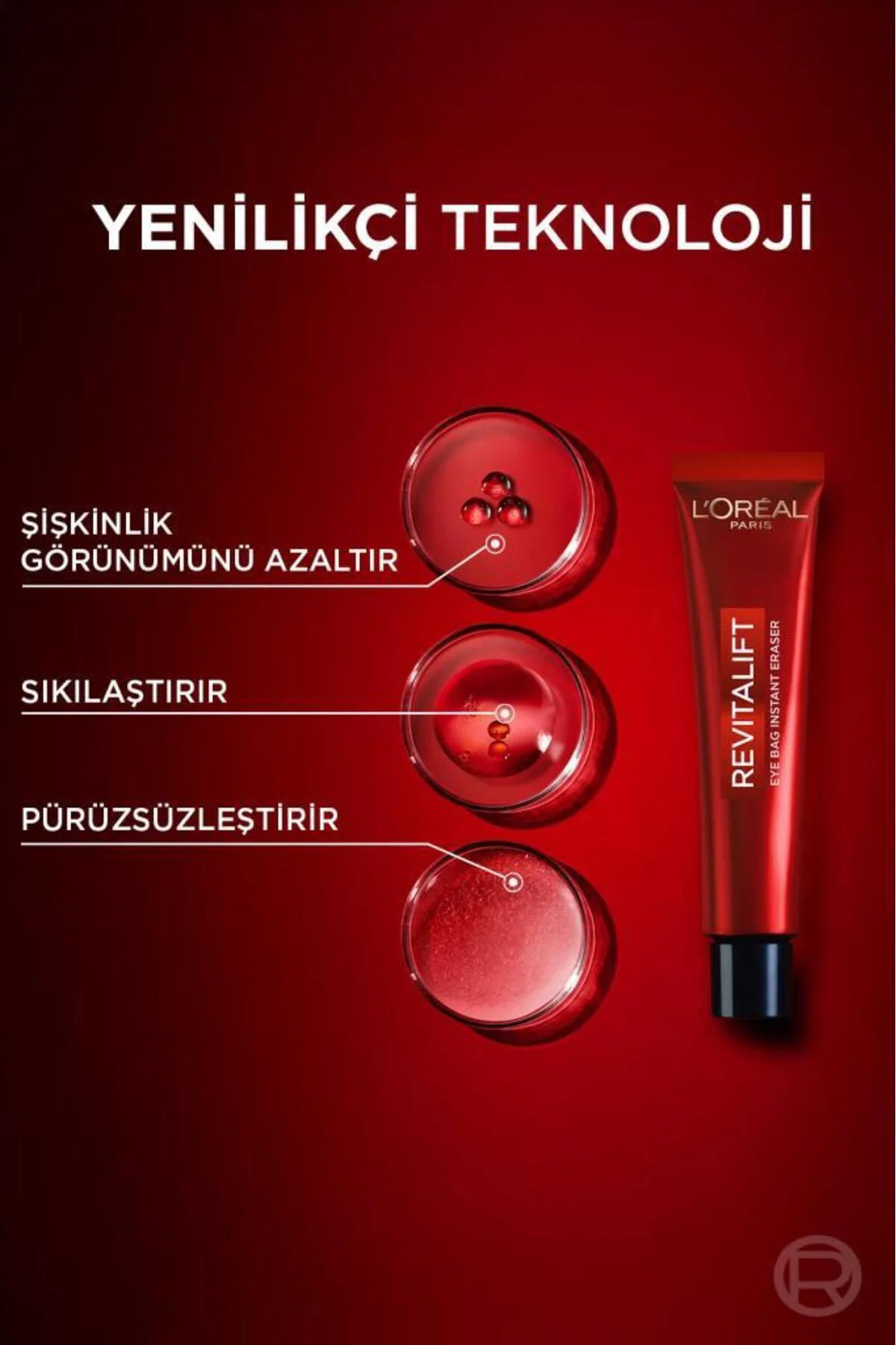 Revitalift Lazer Eyebag Instant Eraser Göz Altı Torba Görünümüne Karşı Etkili Göz Kremi 15ml