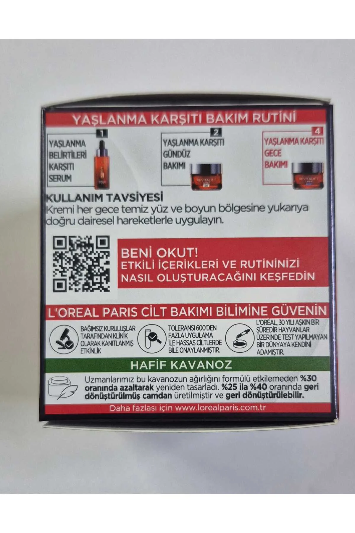 Revitalift Lazer Saf Retinol Cilt Bakım Seti 5li